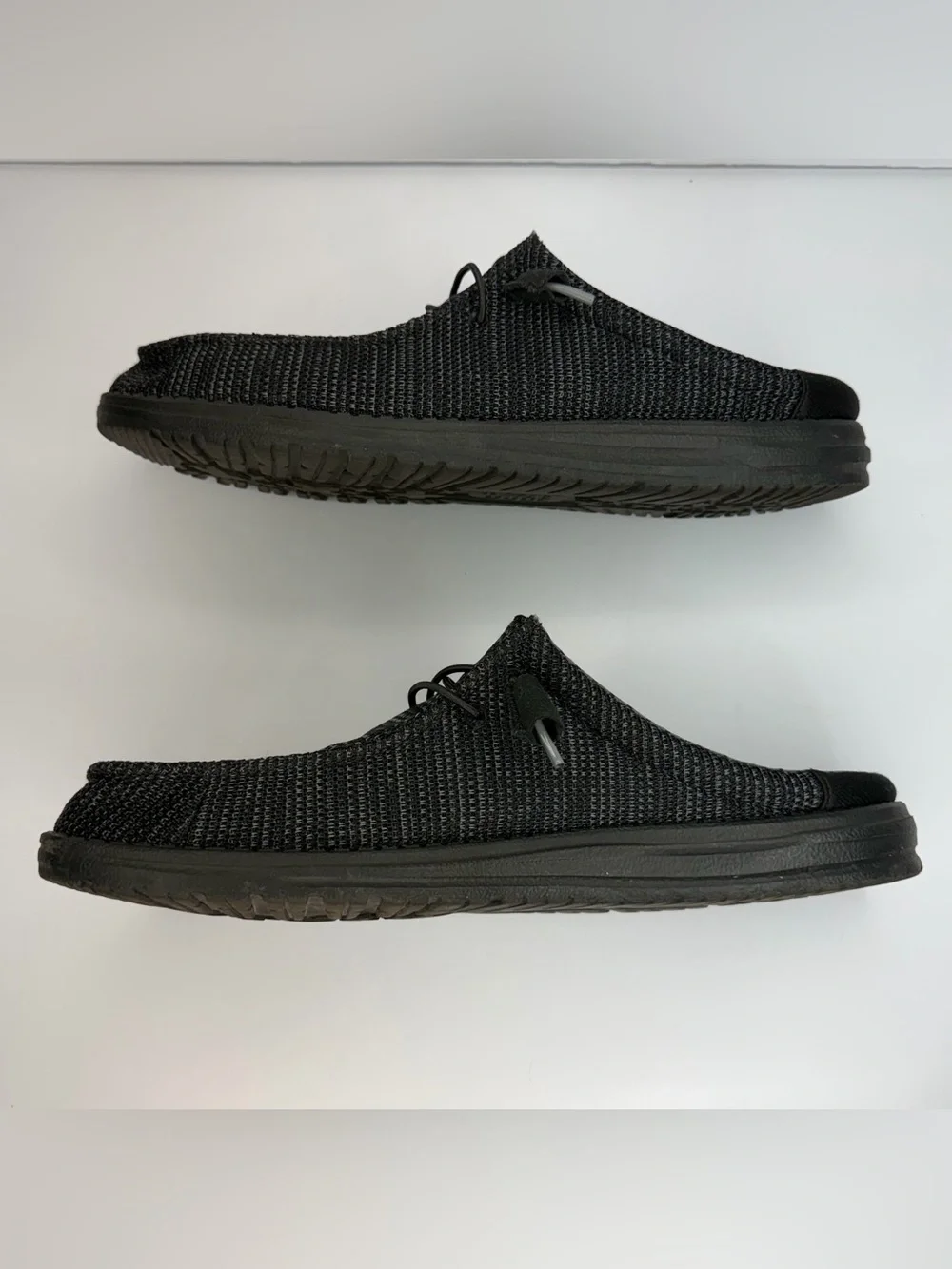 HEY DUDE Wally Slip Stretch Sox Size 14 Men Slip On Loafer Shoes Black